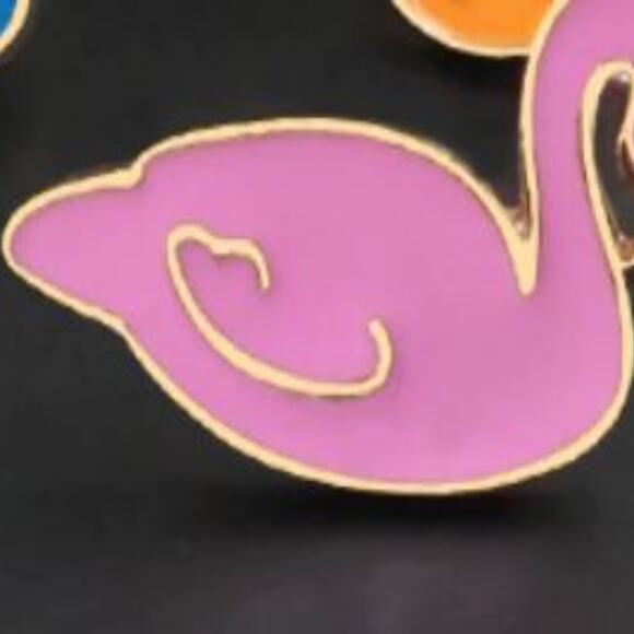 Pink Swan Pin Brooch - Picture 2 of 3